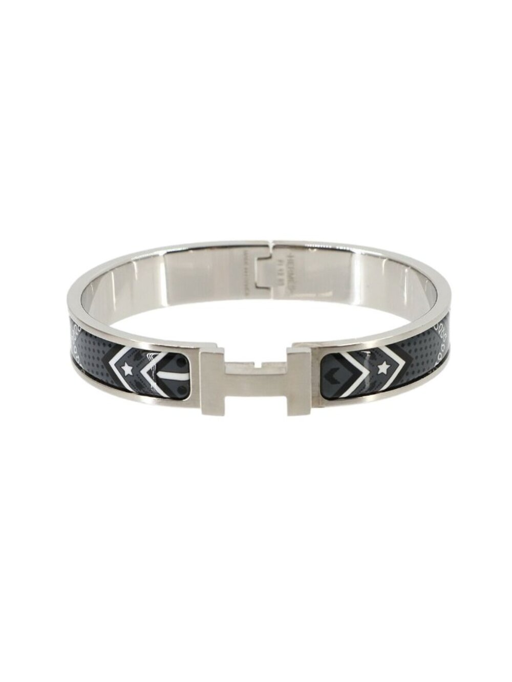 Hermes Clic HH Bandana Bangle Grand Classic Silver Bracelet